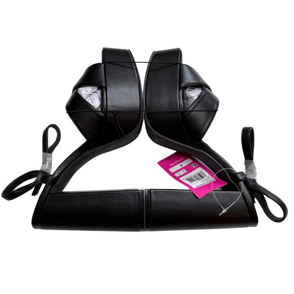 Rampage Open Toe Ankle Strap Patricia Platform Block Heel Sandals Size 8 Black - Picture 7 of 15